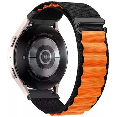 Bracelet en nylon tressé orange BigBen pour Galaxy Watch 4/4 Classic/5/5 Pro/6/6 Classic - Accessoire montre connectée - Publicité Bracelet en nylon tressé orange BigBen pour Galaxy Watch 4/4 Classic/5/5 Pro/6/6 Classic - Accessoire montre connectée - Publicité