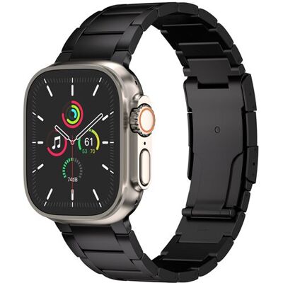 Accezz Bracelet en acier Titane mat pour Watch 44/45/46/49 mm - Noir - Publicité Accezz Bracelet en acier Titane mat pour Watch 44/45/46/49 mm - Noir - Publicité