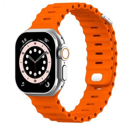 Accezz Ocean bandje voor de Watch 44/45/46/49 mm - Oranje - Publicité Accezz Ocean bandje voor de Watch 44/45/46/49 mm - Oranje - Publicité