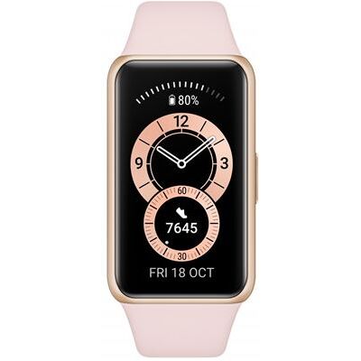 Huawei Band 6 Bracelet AMOLED - Rose - Publicité Huawei Band 6 Bracelet AMOLED - Rose - Publicité