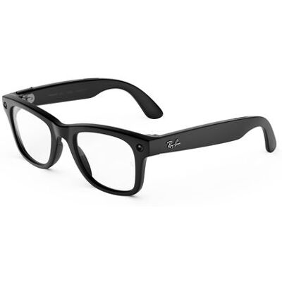Lunettes connectées IA Meta Ray-Ban (Gen 3) Wayfarer Noir mat Verres transparents - Publicité Lunettes connectées IA Meta Ray-Ban (Gen 3) Wayfarer Noir mat Verres transparents - Publicité