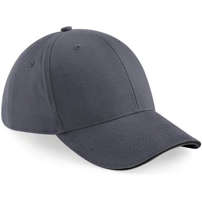 Beechfield - Casquette - Adulte unisexe (Taille unique) (Graphite/Noir) - UTBC3433 - Publicité Beechfield - Casquette - Adulte unisexe (Taille unique) (Graphite/Noir) - UTBC3433 - Publicité