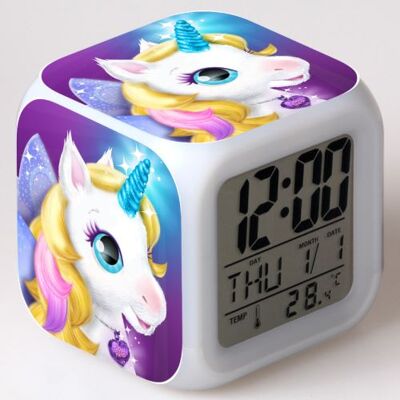 Stack Réveil enfant LED Multifonctionnel Coloré - Licorne #5 Multicolore - Publicité Stack Réveil enfant LED Multifonctionnel Coloré - Licorne #5 Multicolore - Publicité