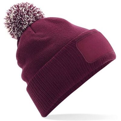 Beechfield - Bonnet SNOWSTAR - Unisexe (Taille unique) (Bordeaux/blanc) - UTBC4138 - Publicité Beechfield - Bonnet SNOWSTAR - Unisexe (Taille unique) (Bordeaux/blanc) - UTBC4138 - Publicité