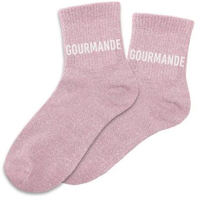 Non communiqué Chaussettes - Femme - Rose avec paillettes - Gourmande - Taille 36/42 - Humour - Cadeau rose pastel - Publicité Non communiqué Chaussettes - Femme - Rose avec paillettes - Gourmande - Taille 36/42 - Humour - Cadeau rose pastel - Publicité