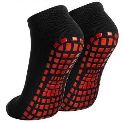 Non communiqué Lot de 2 paires de chaussettes antidérapantes - 100% polyester - Enfant - M - 30/34 - Noir - Monsieur Bébé - Publicité Non communiqué Lot de 2 paires de chaussettes antidérapantes - 100% polyester - Enfant - M - 30/34 - Noir - Monsieur Bébé - Publicité
