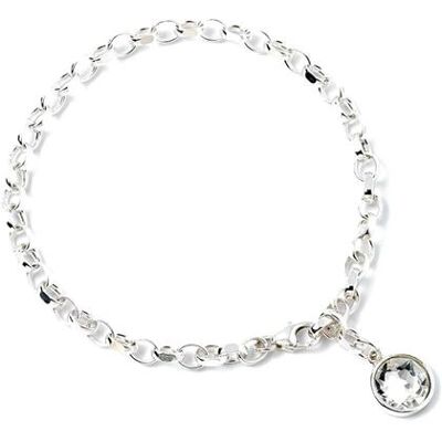 Harry Potter - Bracelet à breloques en argent sterling avec cristal de Swarovski - Publicité Harry Potter - Bracelet à breloques en argent sterling avec cristal de Swarovski - Publicité