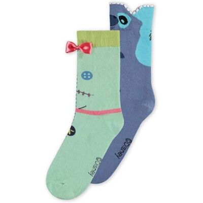 Non communiqué Lilo & Stitch - Pack 2 paires de chaussettes Doll 35-38 - Publicité Non communiqué Lilo & Stitch - Pack 2 paires de chaussettes Doll 35-38 - Publicité