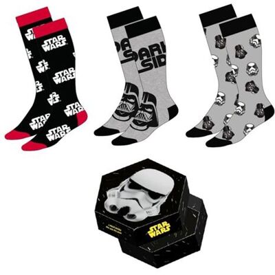 Non communiqué Star Wars - Pack 3 paires de chaussettes Stormtrooper 38-45 - Publicité Non communiqué Star Wars - Pack 3 paires de chaussettes Stormtrooper 38-45 - Publicité