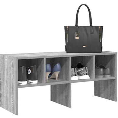 Non communiqué Étagère à chaussures empilable sonoma gris 89,5x30x40 cm Gris - Publicité Non communiqué Étagère à chaussures empilable sonoma gris 89,5x30x40 cm Gris - Publicité