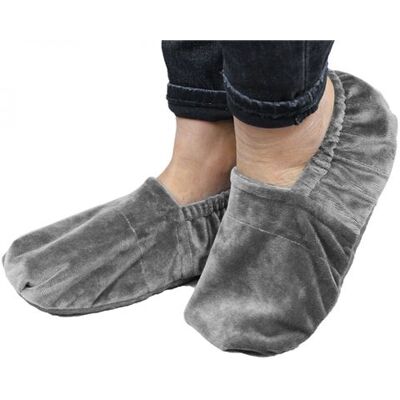 Chaussons chauffants universels taille 36 au 43 - Gris - Vivezen Gris - Publicité Chaussons chauffants universels taille 36 au 43 - Gris - Vivezen Gris - Publicité