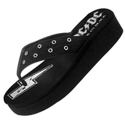 Bioworld Merchandising AC/DC tongs femme Black (40/41) - Publicité Bioworld Merchandising AC/DC tongs femme Black (40/41) - Publicité