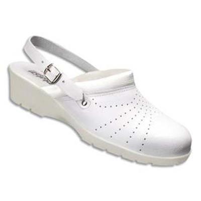 VISIODIRECT Paire de Chaussures Bacou Labo pour femme sabot en cuir perforé doublure, blanche, Pointure 42 - Publicité VISIODIRECT Paire de Chaussures Bacou Labo pour femme sabot en cuir perforé doublure, blanche, Pointure 42 - Publicité