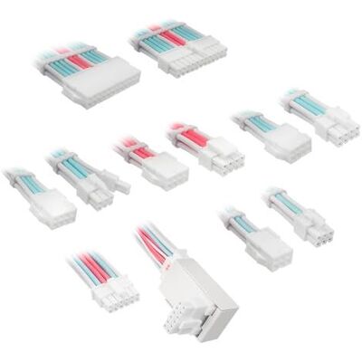 Kit d'extension de câble tressé Kolink Core Pro 12V2x6 - Blanc brillant - Publicité Kit d'extension de câble tressé Kolink Core Pro 12V2x6 - Blanc brillant - Publicité