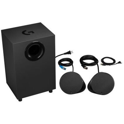 Ensemble d'enceintes Logitech G 980-001302 - 120 W Bluetooth - Noir - Publicité Ensemble d'enceintes Logitech G 980-001302 - 120 W Bluetooth - Noir - Publicité