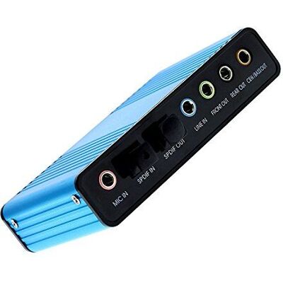 Non communiqué Leagy USB 2.0 Carte son externe 6 canaux Surround 5.1 adaptateur audio S/PDIF pour Pc-blue - Publicité Non communiqué Leagy USB 2.0 Carte son externe 6 canaux Surround 5.1 adaptateur audio S/PDIF pour Pc-blue - Publicité
