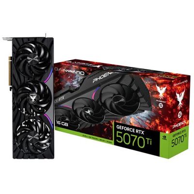Carte graphique Gainward GeForce RTX 5070 Ti Phoenix-S - Publicité Carte graphique Gainward GeForce RTX 5070 Ti Phoenix-S - Publicité