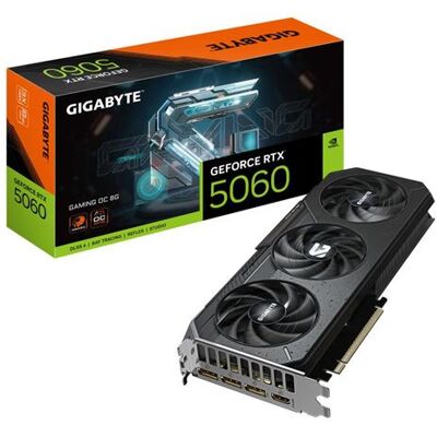 Carte graphique Gigabyte Nvidia GeForce RTX 5060 GAMING OC 8G - Publicité Carte graphique Gigabyte Nvidia GeForce RTX 5060 GAMING OC 8G - Publicité