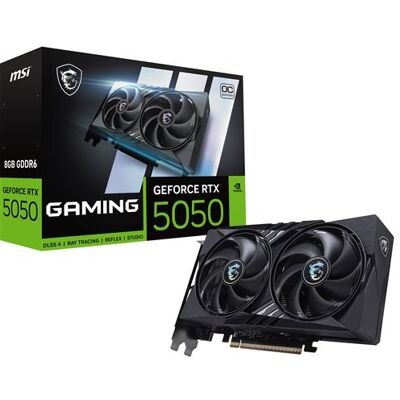 Carte graphique MSI Nvidia GeForce RTX 5050 8G Gaming OC - Publicité Carte graphique MSI Nvidia GeForce RTX 5050 8G Gaming OC - Publicité