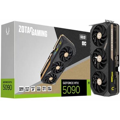 Carte Graphique Zotac NVidia GeForce RTX 5090 32G Gaming Solid OC - Publicité Carte Graphique Zotac NVidia GeForce RTX 5090 32G Gaming Solid OC - Publicité