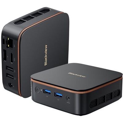 Blackview MP20 Mini PC Win 11 Pro,AMD Ryzen 3300U,16 Go DDR4 RAM 512 Go M.2 SSD Mini Ordinateur de Bureau, WiFi 5G, 4K UHD Dual Display Tour,Noir Noir - Publicité Blackview MP20 Mini PC Win 11 Pro,AMD Ryzen 3300U,16 Go DDR4 RAM 512 Go M.2 SSD Mini Ordinateur de Bureau, WiFi 5G, 4K UHD Dual Display Tour,Noir Noir - Publicité