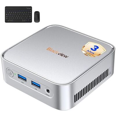 Blackview Mini PC MP50 3.7GHz 16 Go 512 Go, Windows 11 Pro, Wifi 5, écran 4K UHD, AMD Ryzen 5 3500U, 4 cores- Argent Argent - Publicité Blackview Mini PC MP50 3.7GHz 16 Go 512 Go, Windows 11 Pro, Wifi 5, écran 4K UHD, AMD Ryzen 5 3500U, 4 cores- Argent Argent - Publicité