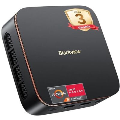 Mini-PC de bureau Blackview MP20 avec processeur AMD Ryzen 3 3300U, 16 Go de RAM, SSD de 512 Go, Wi-Fi 5 Noir - Publicité Mini-PC de bureau Blackview MP20 avec processeur AMD Ryzen 3 3300U, 16 Go de RAM, SSD de 512 Go, Wi-Fi 5 Noir - Publicité