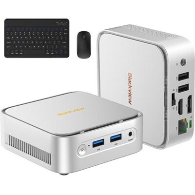Blackview MP50 Mini PC AMD Ryzen 5 3500U 16GO DDR4 SSD 512GO Windows 11 Pro Argent Argent - Publicité Blackview MP50 Mini PC AMD Ryzen 5 3500U 16GO DDR4 SSD 512GO Windows 11 Pro Argent Argent - Publicité