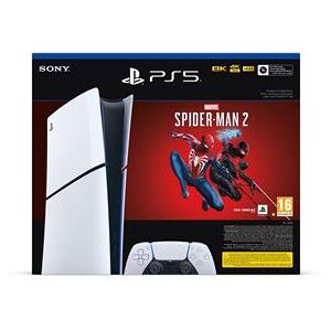 Console Sony PS5 Slim Edition digitale Blanc et Noir + Marvel's Spider-Man 2 Blanc et Noir - Publicité