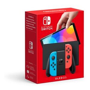 Nintendo Switch (modèle OLED) avec manettes Joy-Con bleu néon / rouge néon Rouge - Publicité