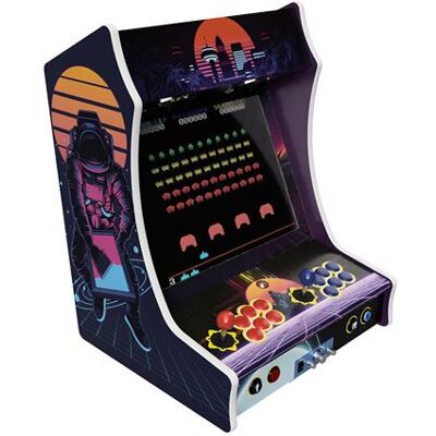 Fabulous Arcade - Borne Arcade Format Bartop Ecran 19 Haut de Gamme Joystiks Boutons SANWA Modéle SYNTH SPACE - Publicité Fabulous Arcade - Borne Arcade Format Bartop Ecran 19 Haut de Gamme Joystiks Boutons SANWA Modéle SYNTH SPACE - Publicité