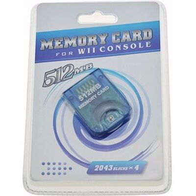 Carte mémoire 512Mo pour Nintendo Wii Suvom Bleu Bleu - Publicité Carte mémoire 512Mo pour Nintendo Wii Suvom Bleu Bleu - Publicité