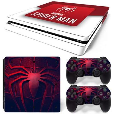 Autocollant Stickers Skin de Protection pour Console et Manette Sony Playstation PS4 Slim - Spiderman #9 - Publicité Autocollant Stickers Skin de Protection pour Console et Manette Sony Playstation PS4 Slim - Spiderman #9 - Publicité
