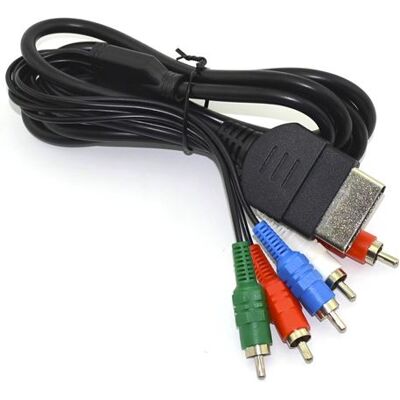 Component Audio Vidéo Câble pour Xbox première génération - Améliorez votre Expérience de Jeu avec une Qualité d'Image HD Exceptionnelle - Straße Game ® Noir - Publicité Component Audio Vidéo Câble pour Xbox première génération - Améliorez votre Expérience de Jeu avec une Qualité d'Image HD Exceptionnelle - Straße Game ® Noir - Publicité