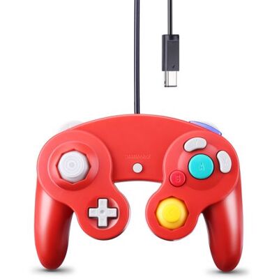 Manette de Jeu NGC Filaire Wii Gamecube Rouge Rouge - Publicité Manette de Jeu NGC Filaire Wii Gamecube Rouge Rouge - Publicité