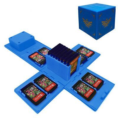 Boîtes de rangement avec 16 poches pour jeux Nintendo Switch - Bleu - The Legend of Zelda BLEU - Publicité Boîtes de rangement avec 16 poches pour jeux Nintendo Switch - Bleu - The Legend of Zelda BLEU - Publicité