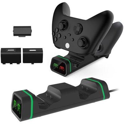 Chargeur de manette Xbox Series S / X DFE TYX-19006X noir Noir - Publicité Chargeur de manette Xbox Series S / X DFE TYX-19006X noir Noir - Publicité