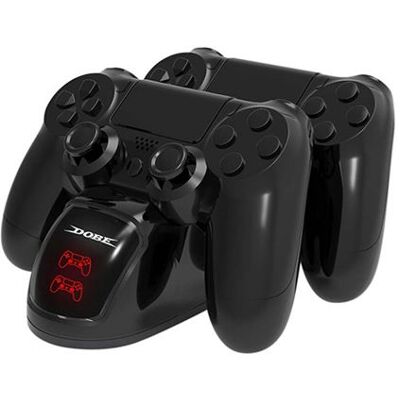 PS4 Station de Charge DualShock 4 DOBE Support d'Alimentation pour Manette Sans Fil Sony Playstation PS 4 / Slim / Pro - Publicité PS4 Station de Charge DualShock 4 DOBE Support d'Alimentation pour Manette Sans Fil Sony Playstation PS 4 / Slim / Pro - Publicité