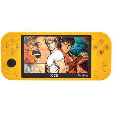 Console de jeux portable X20 5,1 pouces rétro HD - Jaune - Publicité Console de jeux portable X20 5,1 pouces rétro HD - Jaune - Publicité