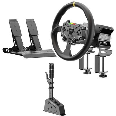Moza Racing R3 Xbox – Base Direct Drive + volant rond 12” + shifter séquentiel SGP - Publicité Moza Racing R3 Xbox – Base Direct Drive + volant rond 12” + shifter séquentiel SGP - Publicité