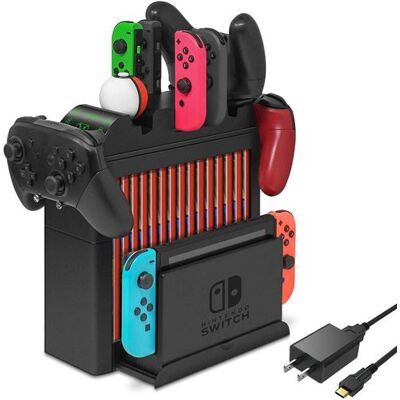 Compatible avec Switch – Support Multifonction DOBE1, pour Station de Chargement, Manettes et Cartes de Jeu - Publicité Compatible avec Switch – Support Multifonction DOBE1, pour Station de Chargement, Manettes et Cartes de Jeu - Publicité