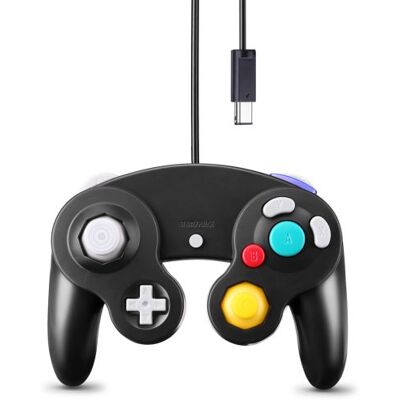Manette de Jeu NGC Filaire Wii Gamecube Noir Noir - Publicité Manette de Jeu NGC Filaire Wii Gamecube Noir Noir - Publicité