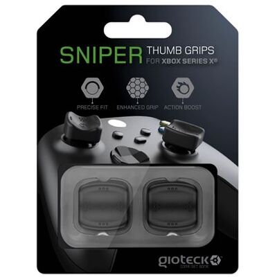 Gioteck STGX - Thumb Grips Xbox Series X / S - Bouchons/Capuchons/Protection en Silicone pour Joysticks Grips Xbox X/S - Antidérapant - Aide a viser - Protection Manette Xbox Series X/S - Noir NOIR - Publicité Gioteck STGX - Thumb Grips Xbox Series X / S - Bouchons/Capuchons/Protection en Silicone pour Joysticks Grips Xbox X/S - Antidérapant - Aide a viser - Protection Manette Xbox Series X/S - Noir NOIR - Publicité
