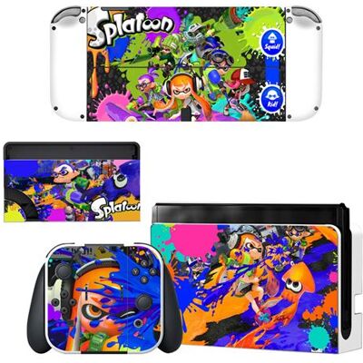 Autocollant Sticker Skin de Protection pour Nintendo Switch OLED, Splatoon #141 - Publicité Autocollant Sticker Skin de Protection pour Nintendo Switch OLED, Splatoon #141 - Publicité