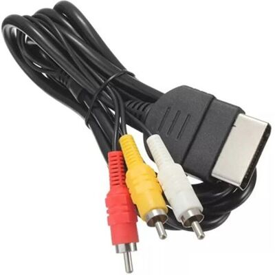 Câble AV RCA pour Microsoft Xbox (1ère génération) - PAL- 1,80 mètre - Straße Game ® Noir - Publicité Câble AV RCA pour Microsoft Xbox (1ère génération) - PAL- 1,80 mètre - Straße Game ® Noir - Publicité