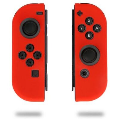 Coque de protection en silicone pour manettes Nintendo Switch Joy-Con - Rouge Rouge - Publicité Coque de protection en silicone pour manettes Nintendo Switch Joy-Con - Rouge Rouge - Publicité