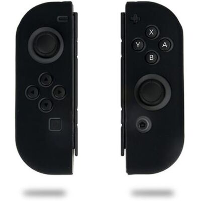 Coque de protection en silicone pour manettes Nintendo Switch Joy-Con - Noir NOIR - Publicité Coque de protection en silicone pour manettes Nintendo Switch Joy-Con - Noir NOIR - Publicité
