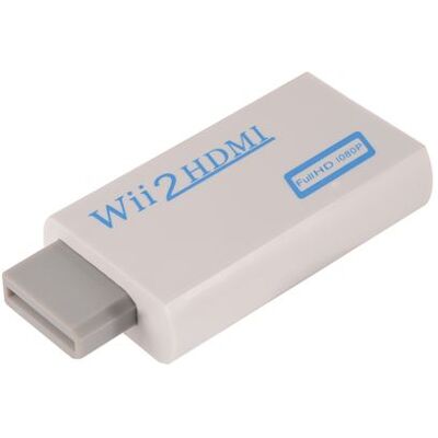 Wii vers HDMI Convertisseur Wii2HDMI HD Vidéo Adaptateur Audio 3.5 MM pour Nintendo Wii 2 AC1037 - Publicité Wii vers HDMI Convertisseur Wii2HDMI HD Vidéo Adaptateur Audio 3.5 MM pour Nintendo Wii 2 AC1037 - Publicité