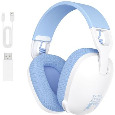 Casque Gamer Sans Fil ONIKUMA B2 ANC - Bluetooth/2.4G - Blanc - Publicité Casque Gamer Sans Fil ONIKUMA B2 ANC - Bluetooth/2.4G - Blanc - Publicité
