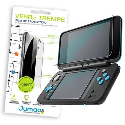 Lot de Film de protection vitre verre trempé transparent écran haut et bas pour Nintendo 3DS 3.88 + 3.33 -Marque Jumao- Transparent - Publicité Lot de Film de protection vitre verre trempé transparent écran haut et bas pour Nintendo 3DS 3.88 + 3.33 -Marque Jumao- Transparent - Publicité